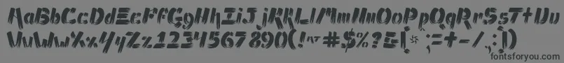 Шрифт AmpadBrush – чёрные шрифты на сером фоне