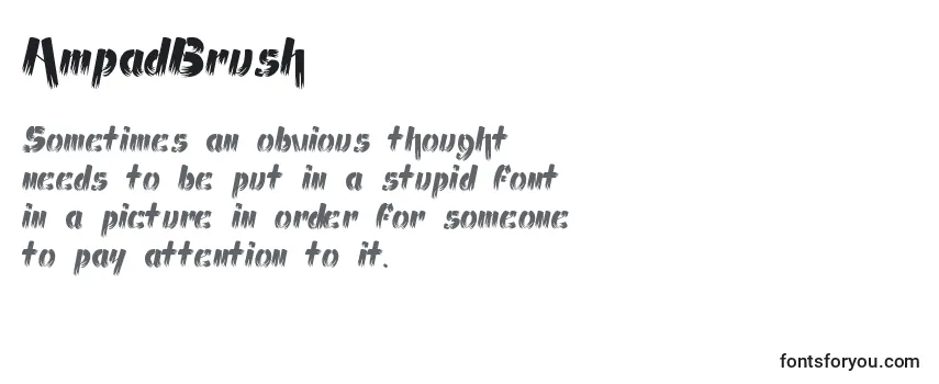 AmpadBrush-fontti