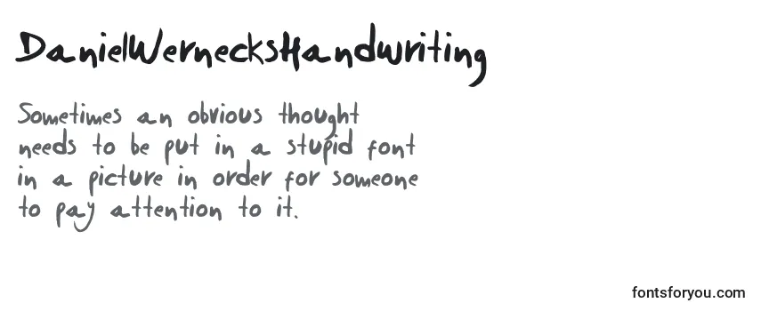 DanielWernecksHandwriting Font