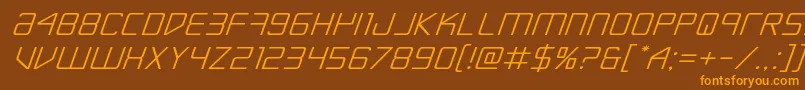 fuente Escapeartistexpandital – Fuentes Naranjas Sobre Fondo Marrón