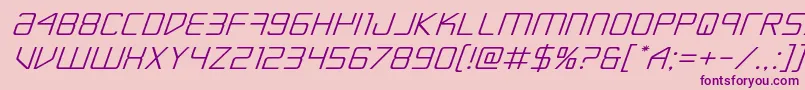 Escapeartistexpandital Font – Purple Fonts on Pink Background