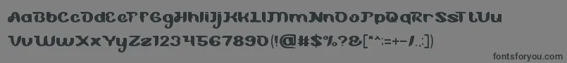 Подробнее о шрифте BlueOcean Шрифт BlueOcean – чёрные шрифты на сером фоне
