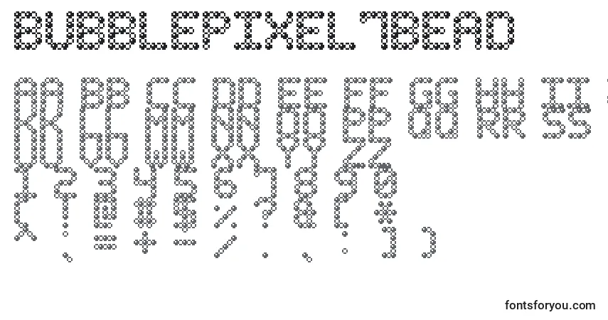 BubblePixel7Beadフォント–アルファベット、数字、特殊文字