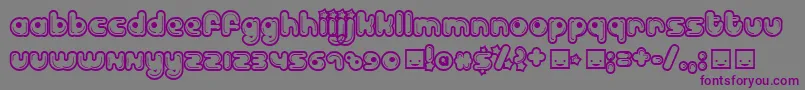 Billd Font – Purple Fonts on Gray Background