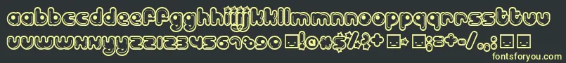 Billd Font – Yellow Fonts on Black Background