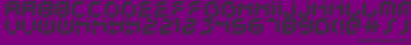 KreasedRemix Font – Black Fonts on Purple Background