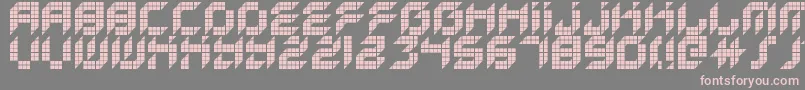 KreasedRemix Font – Pink Fonts on Gray Background