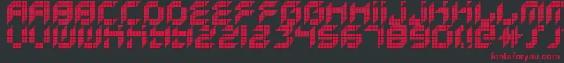 KreasedRemix Font – Red Fonts on Black Background
