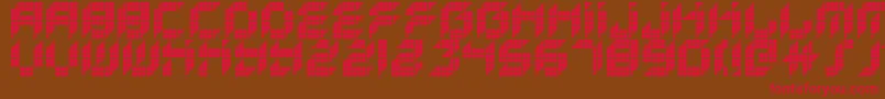 KreasedRemix Font – Red Fonts on Brown Background