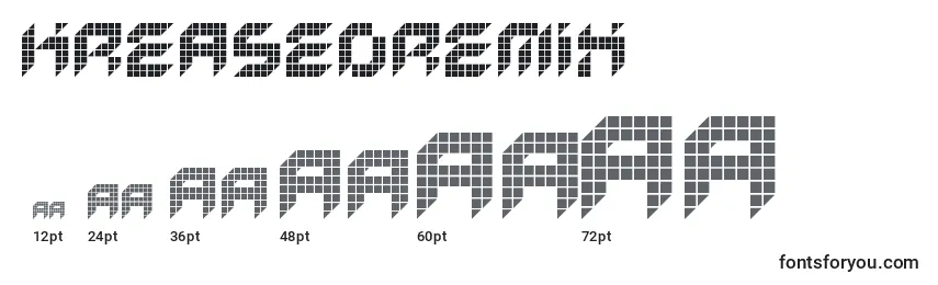 KreasedRemix Font Sizes