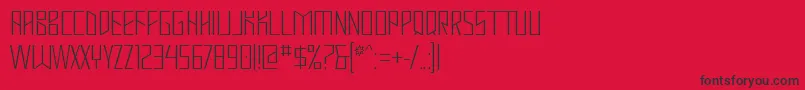 Шрифт Mastodh – чёрные шрифты на красном фоне