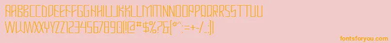 Mastodh Font – Orange Fonts on Pink Background