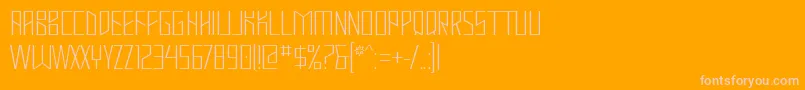 Шрифт Mastodh – розовые шрифты на оранжевом фоне