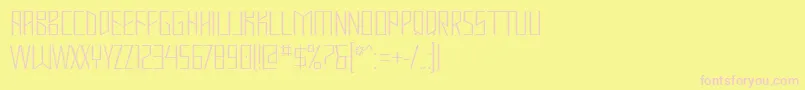 Mastodh Font – Pink Fonts on Yellow Background