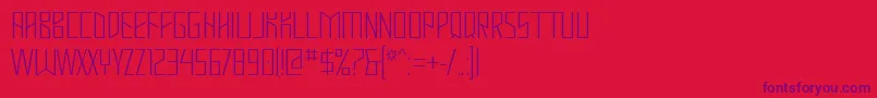 Mastodh Font – Purple Fonts on Red Background