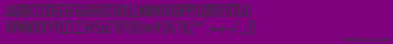 LinotypenordicaRegular Font – Black Fonts on Purple Background