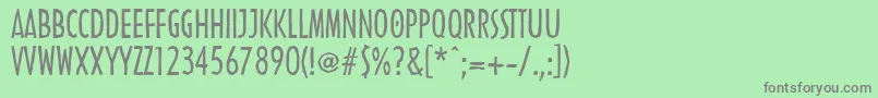 LinotypenordicaRegular Font – Gray Fonts on Green Background