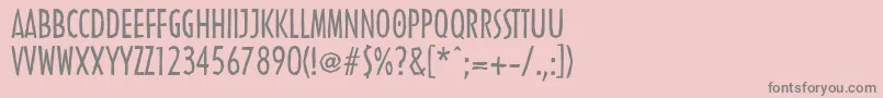 LinotypenordicaRegular Font – Gray Fonts on Pink Background