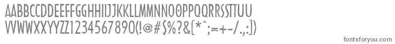 LinotypenordicaRegular-fontti – harmaat kirjasimet valkoisella taustalla