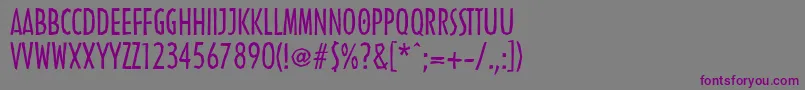 LinotypenordicaRegular Font – Purple Fonts on Gray Background