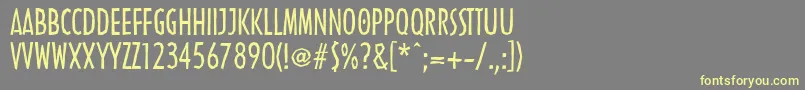 LinotypenordicaRegular Font – Yellow Fonts on Gray Background