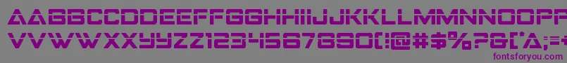 Weitere Informationen zur Strikefighterlaser-Schriftart Strikefighterlaser-Schriftart – Violette Schriften auf grauem Hintergrund