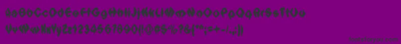 Ingowsol Font – Black Fonts on Purple Background