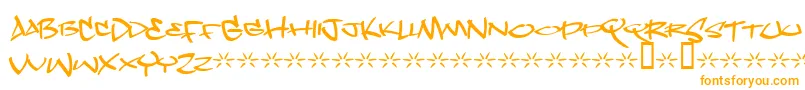 Шрифт Dope ffy – оранжевые шрифты