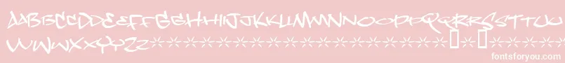 Dope ffy Font – White Fonts on Pink Background