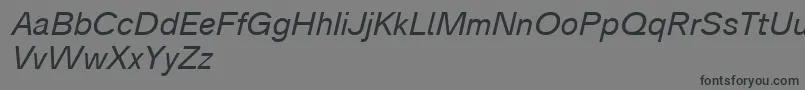 Analogue56oblique Font – Black Fonts on Gray Background