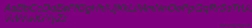 Analogue56oblique Font – Black Fonts on Purple Background