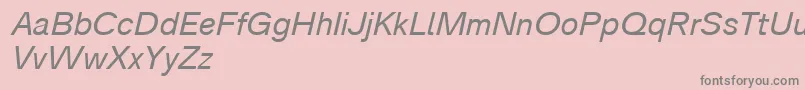 Analogue56oblique Font – Gray Fonts on Pink Background