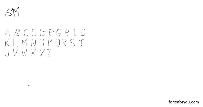 Fuente BuryMe - alfabeto, números, caracteres especiales