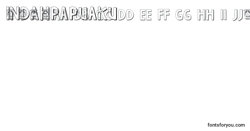 IndahPapuaku (42902) Font – alphabet, numbers, special characters