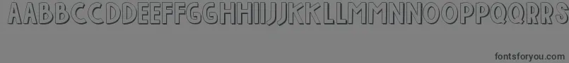 IndahPapuaku Font – Black Fonts on Gray Background