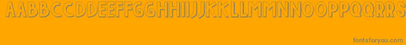 IndahPapuaku-Schriftart – Graue Schriften auf orangefarbenem Hintergrund