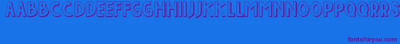 IndahPapuaku Font – Purple Fonts on Blue Background