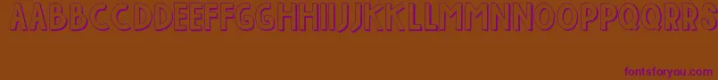 IndahPapuaku Font – Purple Fonts on Brown Background