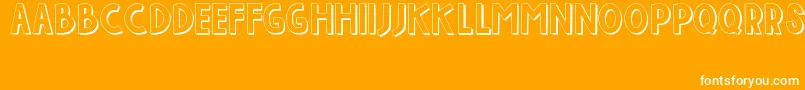 IndahPapuaku Font – White Fonts on Orange Background