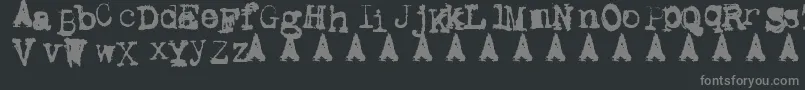 Metali1 Font – Gray Fonts on Black Background