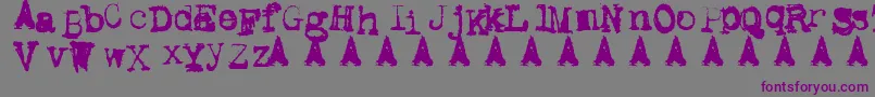 Metali1 Font – Purple Fonts on Gray Background