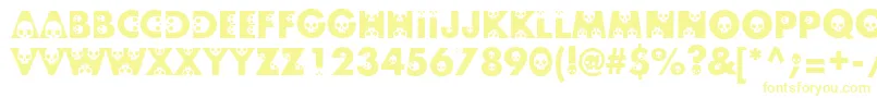 Skullphabetone Font – Yellow Fonts