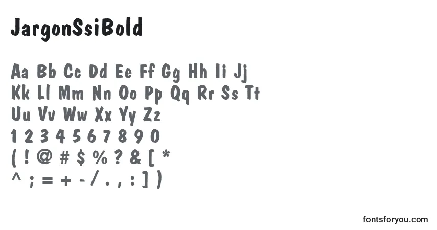 JargonSsiBold-fontti – aakkoset, numerot, erikoismerkit