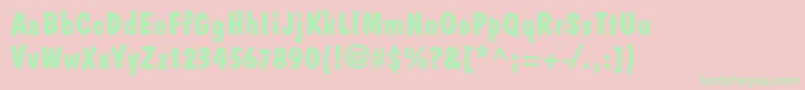 JargonSsiBold Font – Green Fonts on Pink Background