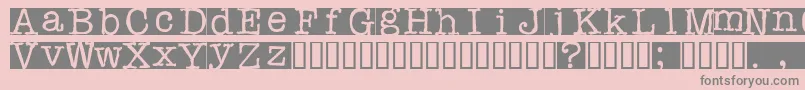 Rubberst Font – Gray Fonts on Pink Background