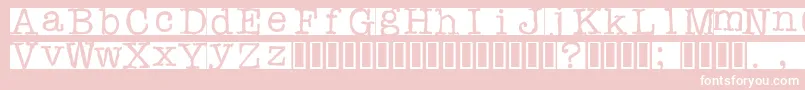 Rubberst Font – White Fonts on Pink Background