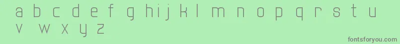 TwentyOne-Schriftart – Graue Schriften auf grünem Hintergrund