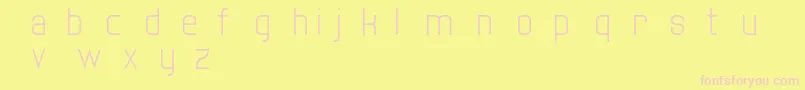 TwentyOne Font – Pink Fonts on Yellow Background