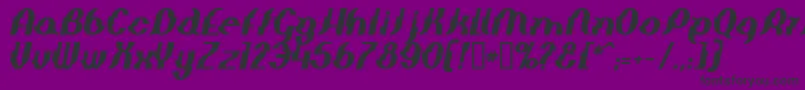 Elepbi Font – Black Fonts on Purple Background