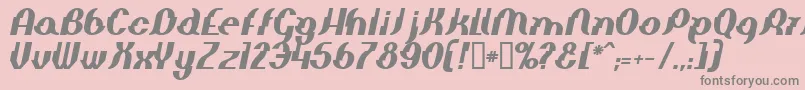 Elepbi Font – Gray Fonts on Pink Background